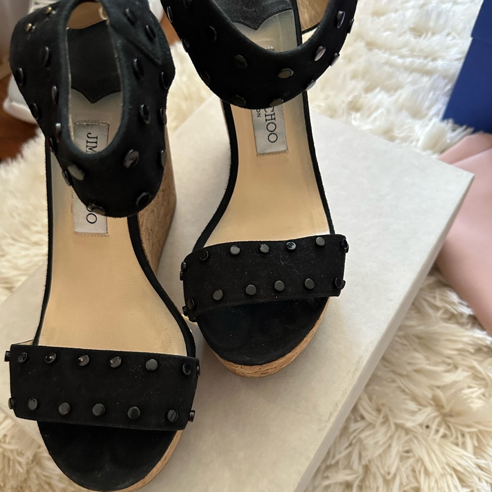 COPY - Jimmy Choo suede wedges. 8 or 8,5 US. 39 European.